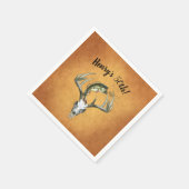 魚釣り狩り50th誕生日パーティー スタンダードカクテルナプキン (角)