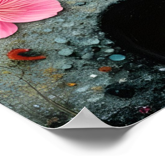 魚釣り猫 ポスター (角)