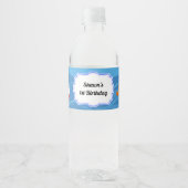 魚釣り用のパーティー水瓶ラベル ペットボトルラベル (正面)