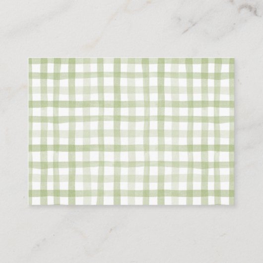 魚釣り用ベビーシャワー本 エンクロージャーカード (裏面)