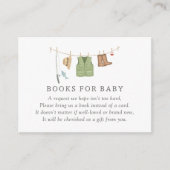 魚釣り用ベビーシャワー本 エンクロージャーカード (正面)