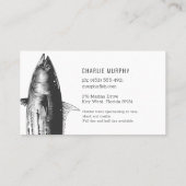 魚釣り用船モダン長 名刺 (裏面)