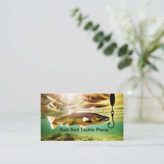 魚釣り用餌及びタックルクラブ用名刺 名刺 (スタンド正面)