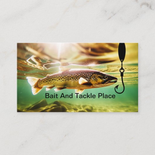 魚釣り用餌及びタックルクラブ用名刺 名刺 (正面)