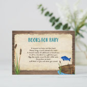 魚釣り男の子のシャワー書要求の挿入 エンクロージャーカード (スタンド正面)