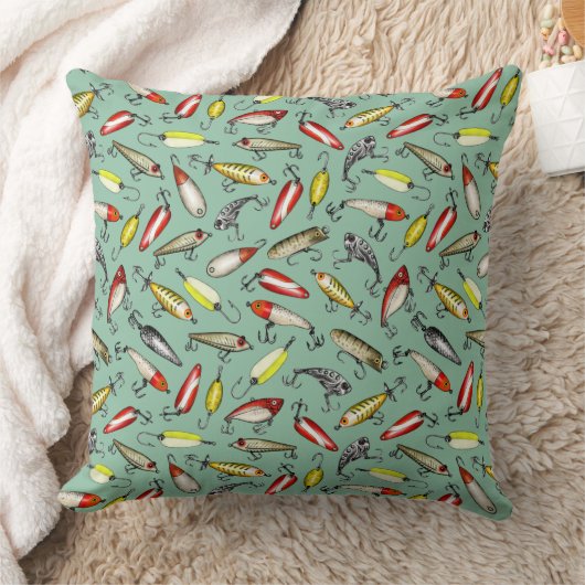 魚釣り病 クッション (ブランケット)