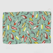 魚釣り病 ゴルフタオル (横)