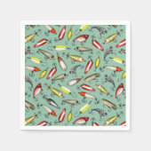 魚釣り病 スタンダードカクテルナプキン (正面)