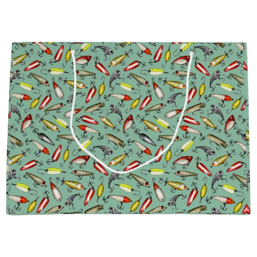 魚釣り病 ラージペーパーバッグ (正面)