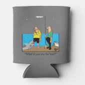 魚釣り笑わされるユーモアクーラーボックス 缶クーラー (正面)