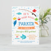 魚釣り第2回第3回第4回誕生日招待状 招待状 (スタンド正面)