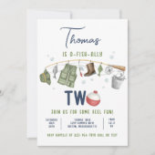 魚釣り第2誕生日O-Fish-Ally二誕生日 招待状 (正面)