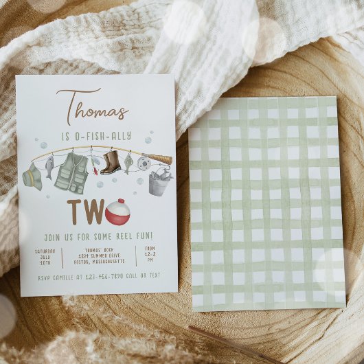 魚釣り第2誕生日O-Fish-Ally二誕生日 招待状