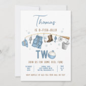 魚釣り第2誕生日O-Fish-Ally二誕生日 招待状 (正面)