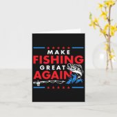 魚釣り素晴らしを再びおもしろい漁師フィッシャー カード (黄色い花)