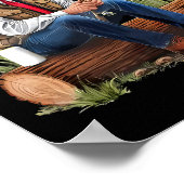 魚釣り素晴らしを再びおもしろいByb魚釣りユーモアT ポスター (角)