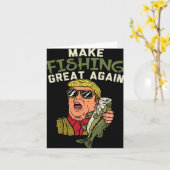 魚釣り素晴らし再びトランプおもしろいフィッシャーマンアングラーG カード (黄色い花)
