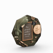 魚釣り素朴をテーマにした妊娠の発表 フォトブロック (左)