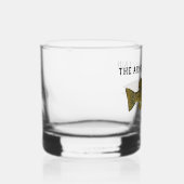 魚釣り素朴ファミリーキャビンパーソナライズされた ウイスキーグラス (右)