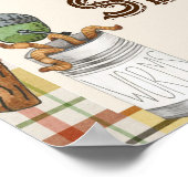 魚釣り素朴ベビーシャワー歓迎サイン ポスター (角)