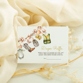 魚釣り素朴物干しベビーおむつラッフル エンクロージャーカード