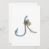 魚釣り結び目 招待状 (正面/裏面)