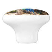 魚釣り網がビーチ上で乾燥 セラミックノブ (側面)