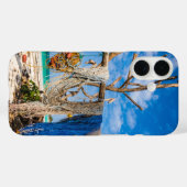 魚釣り網がビーチ上で乾燥 Case-Mate iPhoneケース (裏面 (横))