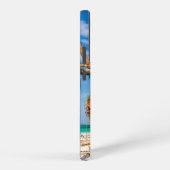 魚釣り網がビーチ上で乾燥 SAMSUNG GALAXYケース (右側面)