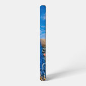 魚釣り網がビーチ上で乾燥 SAMSUNG GALAXYケース (左側面)