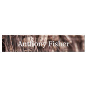 魚釣り網 デスクネームプレート (正面)