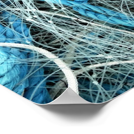 魚釣り網 ポスター (角)