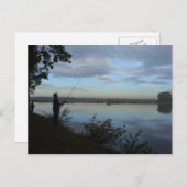 魚釣り美しい ポストカード (正面/裏面)