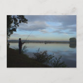 魚釣り美しい ポストカード (正面)