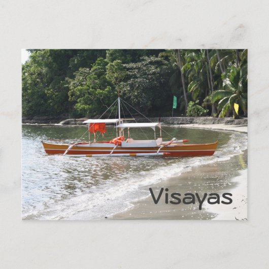 魚釣り船 ポストカード (正面)