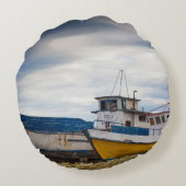 魚釣り船 ラウンドクッション (裏面)