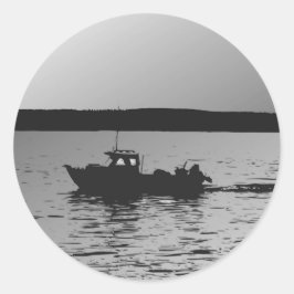 魚釣り船 ラウンドシール