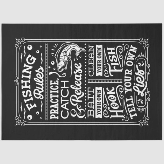 魚釣り規則 薄葉紙 (正面)