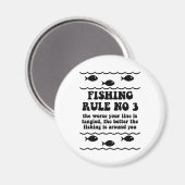 魚釣り規則No 3 マグネット (正面/裏面)
