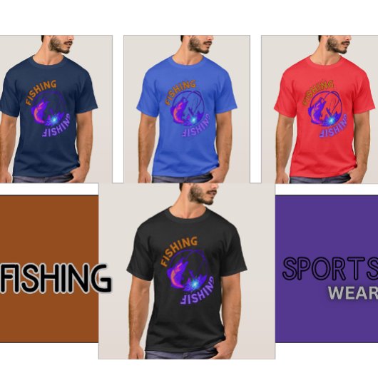 魚釣り記号 Tシャツ