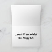 魚釣り誕生日は兄の誕生日、4匹の魚が前にいる。 カード (内部)