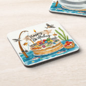 魚釣り誕生日をテーマにしたアングラーズフィッシャーナーパーティー コースター (左側)