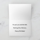 魚釣り誕生日カードのカスタマイズ カード (内部)