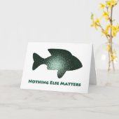 魚釣り誕生日カードのカスタマイズ カード (黄色い花)