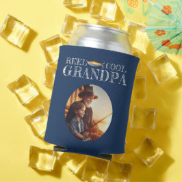 魚釣り誕生日ギフトのおじいちゃん 缶クーラー