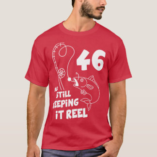 魚釣り誕生日ザブデイフィッシャー誕生日ギフトケ Tシャツ