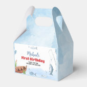 魚釣り誕生日パーティーの好意ボックス フェイバーボックス (裏面サイド)