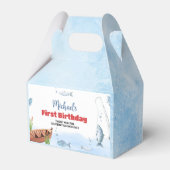 魚釣り誕生日パーティーの好意ボックス フェイバーボックス (正面サイド)