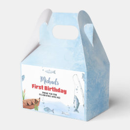 魚釣り誕生日パーティーの好意ボックス フェイバーボックス