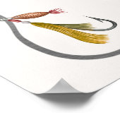 魚釣り誕生日マイルストーンのポスター ポスター (角)